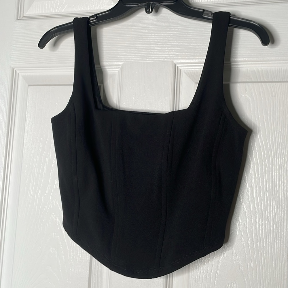 Moa Moa Corset Crop Top Tank Top